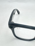 Ray-Ban Meta Wayfarer RW4008 Large Shiny Black Clear Smart Glasses Used image 3