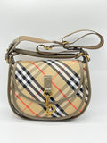 Burberry Small B Clip Messenger Shoulder Bag Sand New Without Tags image 3