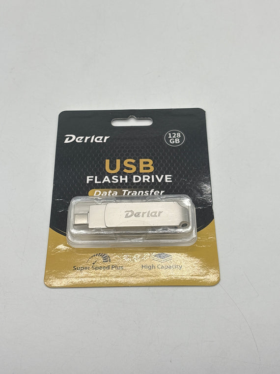 New Derlar 128GB USB Flash Drive - Lot of 10