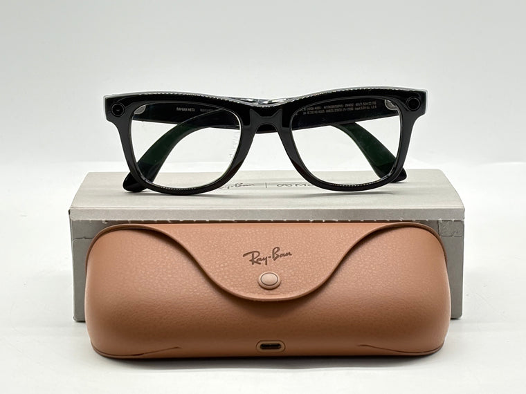 Ray-Ban Meta Wayfarer RW4012 Large Smart Glasses Glossy Black (Rx Lenses)