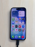 Unlocked Apple iPhone 15 A2846 128GB Black 74% BH - Cracked Read! image 2