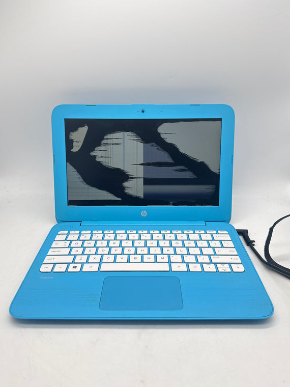 HP 11-y010nr 11.6" Celeron 2GB 16GB Blue Broken Screen For Parts
