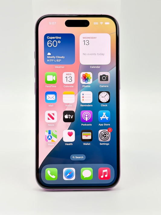 AT&T Apple iPhone 16 6.1" 128GB 100% Battery Health A3081 Pink