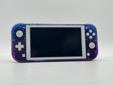 Custom Nintendo Switch Lite Translucent Purple Blue Glitter Touch & Sound Work For Parts image 1