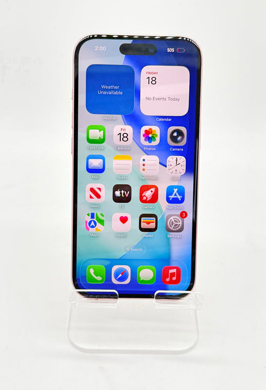 Unlocked Apple iPhone 15 A2846 128GB Pink 82% Battery Health