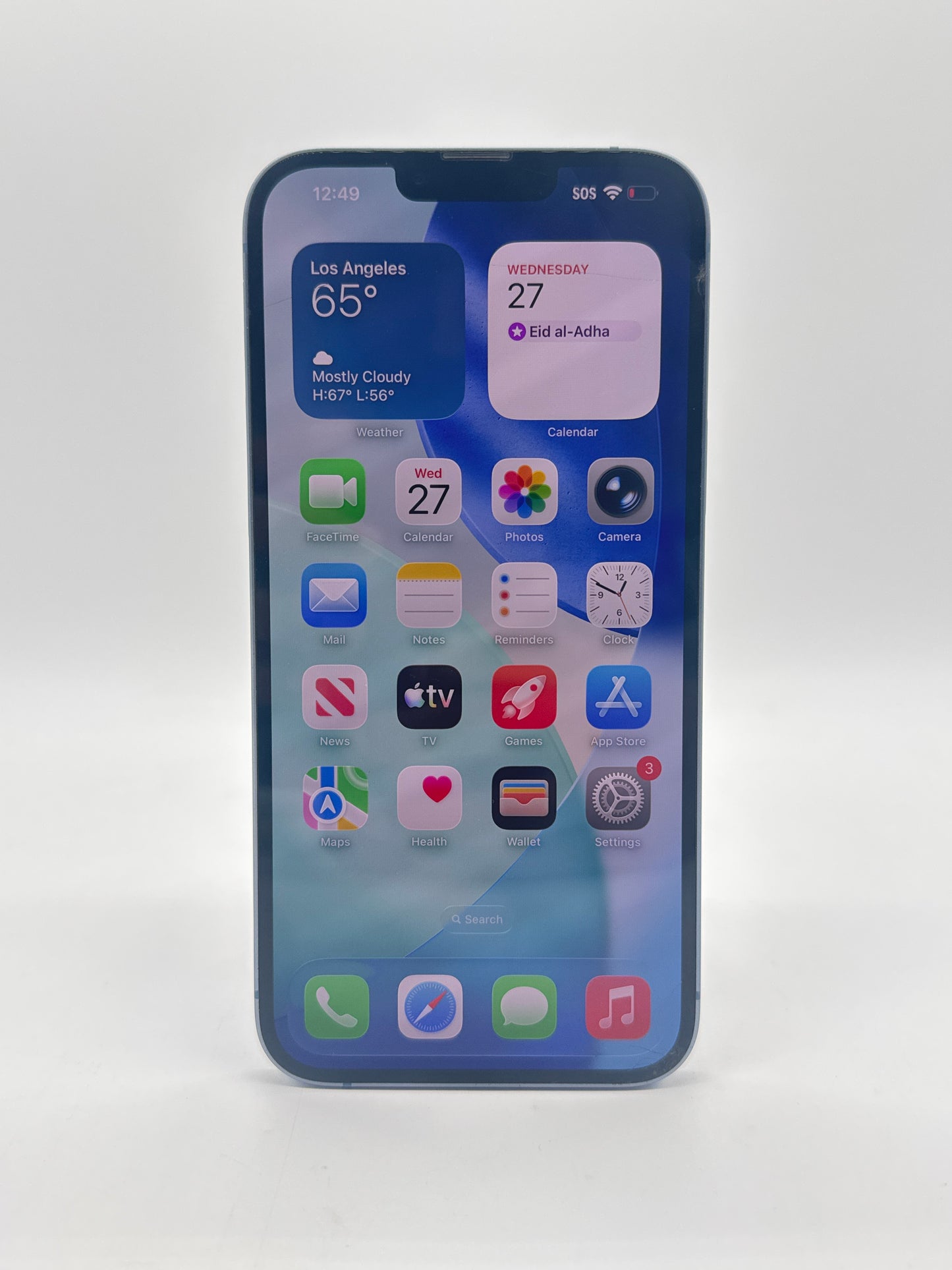 T-Mobile Apple iPhone 14 Plus A2632 128GB Blue Screen Crack & 79%BH Service Battery
