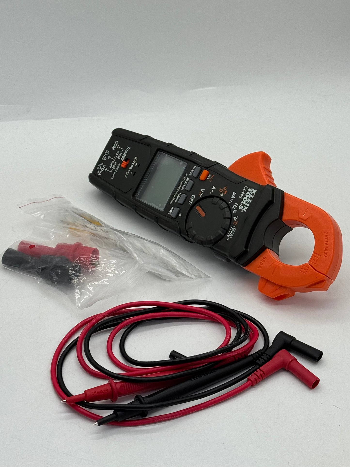 Klein Tools HVAC Clamp Meter Digital Multimeter Black Used With Box