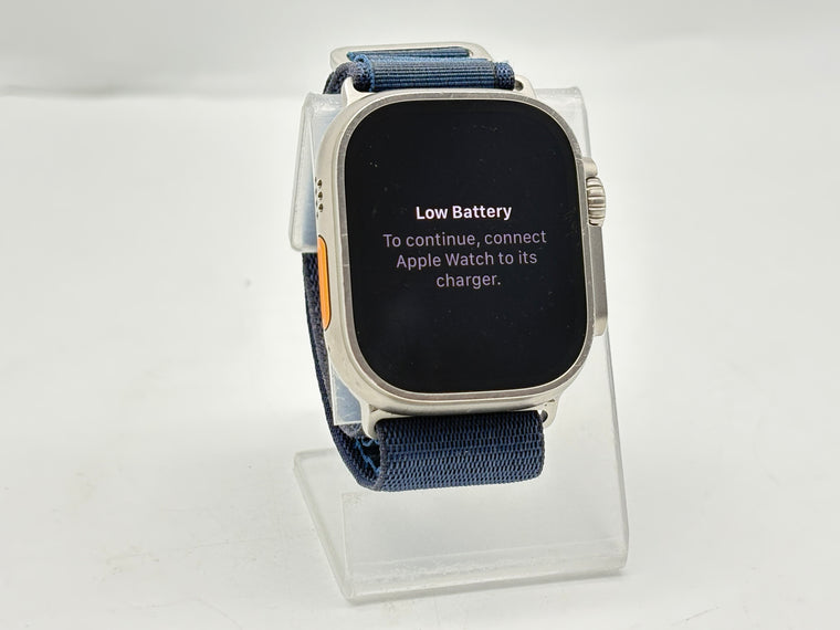 Apple Watch Ultra A2622 49mm Titanium GPS + Cellular Starlight Trail Loop Used
