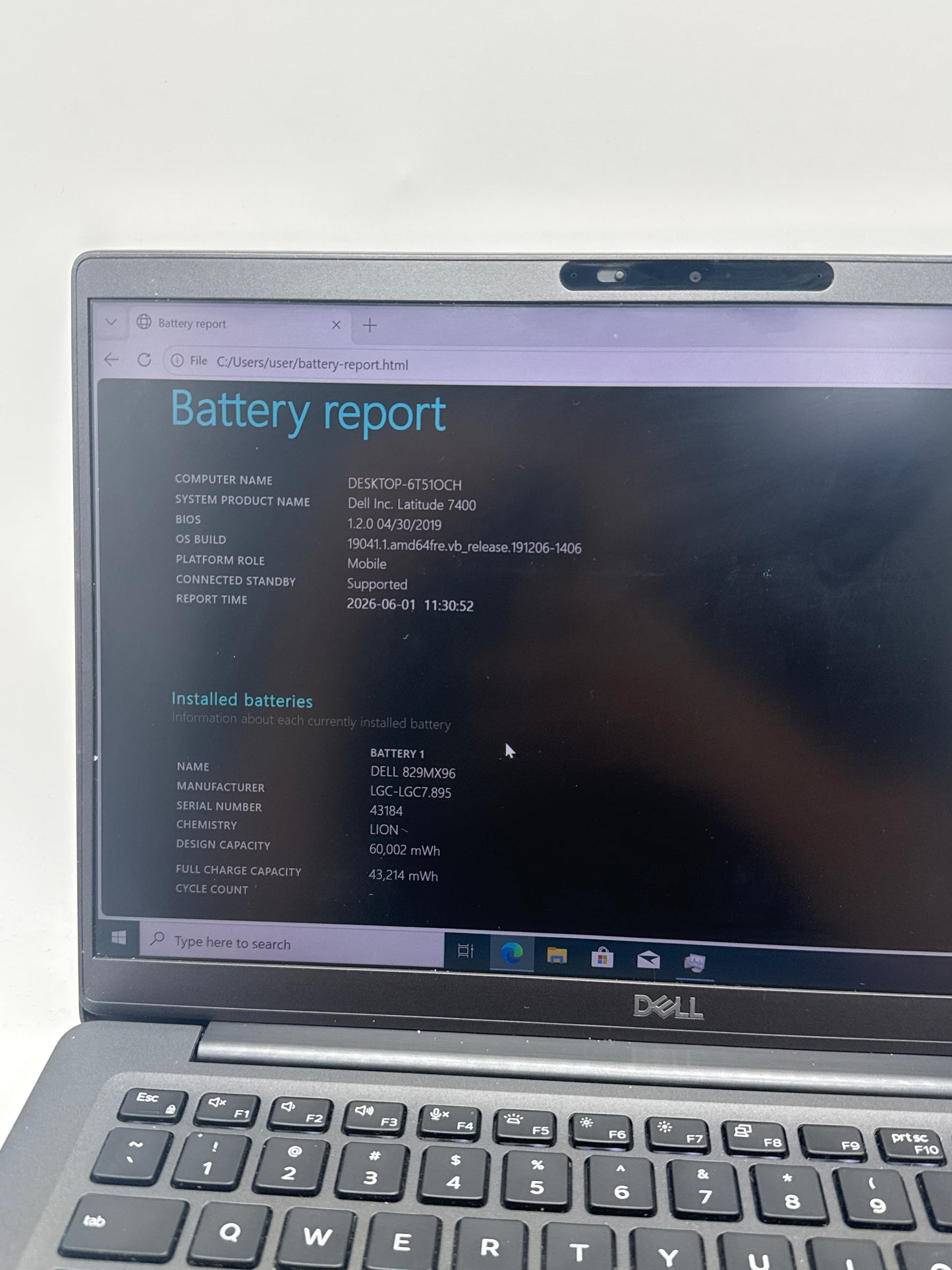 Dell Latitude 7400 14-inch Laptop Core i5-8365U 1.9Ghz 8GB RAM 256GB SSD Black