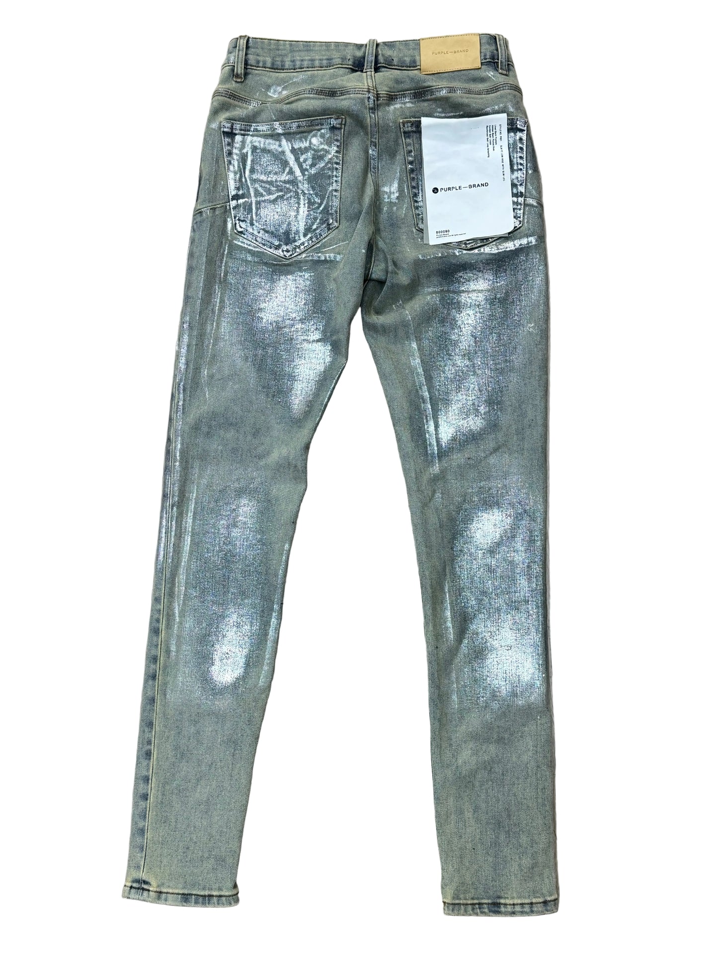 Purple Brand X-Ray Low Rise Slim Leg Jeans Reinforced Belt Loops Men's Denim Pants