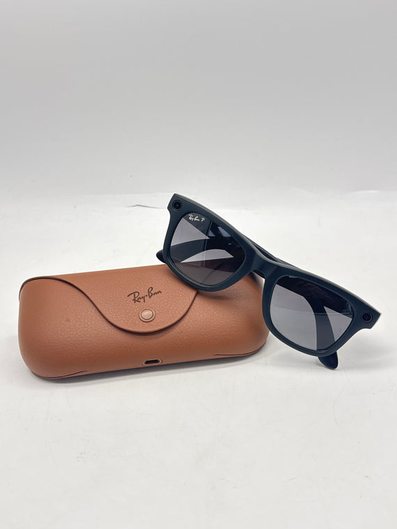 Ray-Ban Meta Wayfarer RW4006 Matte Black Polarized Smart Glasses Used