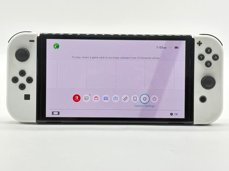 Nintendo Switch OLED HEG-001 64GB White Console w/ 256GB microSD