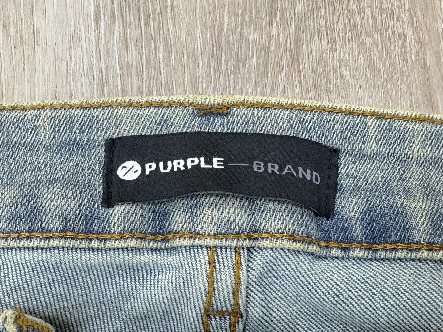Purple Brand X-Ray Low Rise Slim Leg Jeans Reinforced Belt Loops Men's Denim Pants