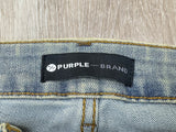 Purple Brand X-Ray Low Rise Slim Leg Jeans Reinforced Belt Loops Men's Denim 800080 image 6