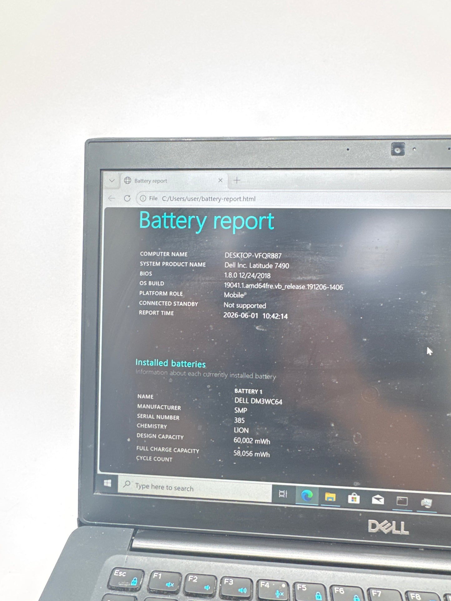 Dell Latitude 7490 14-inch Core i5-8350U 1.9Ghz 8GB RAM 256GB Black