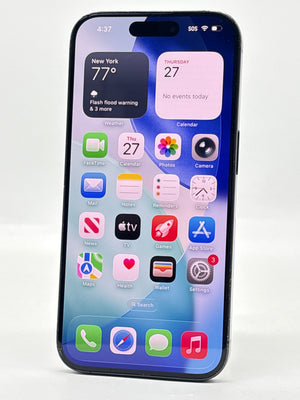 Unlocked Apple iPhone 15 Pro A2848 128GB Blue Titanium - Cracked Read!