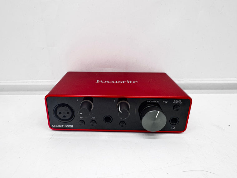 Focusrite Scarlett Solo (3rd Gen) USB Audio Interface Red