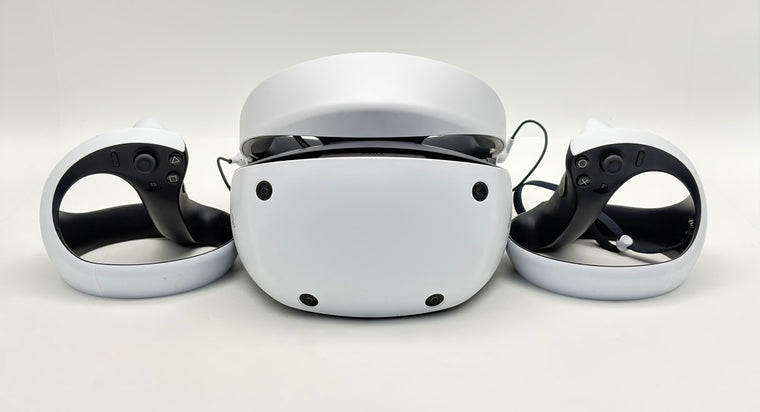 Sony PlayStation VR2 White VR Headset w/ 2 Sense Controllers