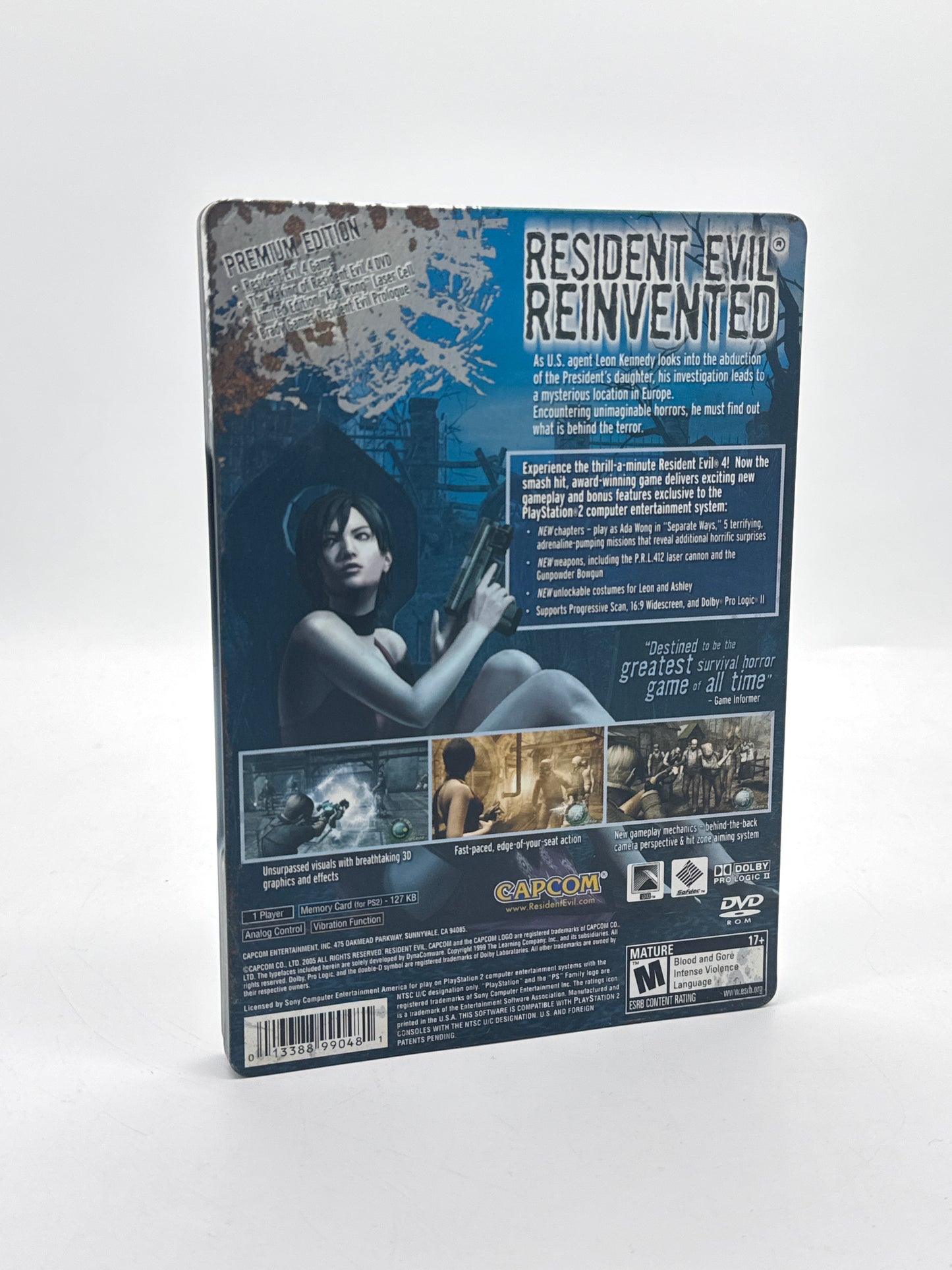 Resident Evil 4: Premium Edition Steelbook (PS2) CIB Complete Tested No Ada Cell