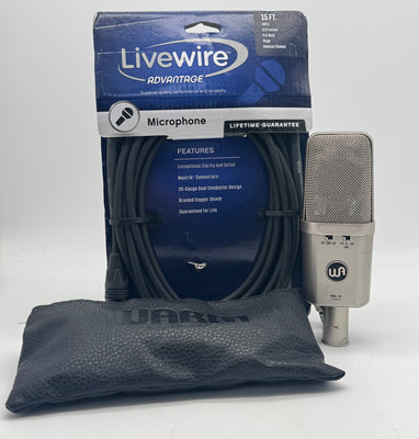 Warm Audio WA-14 Classic Condenser Microphone w/ XLR Cable and Pouch Used