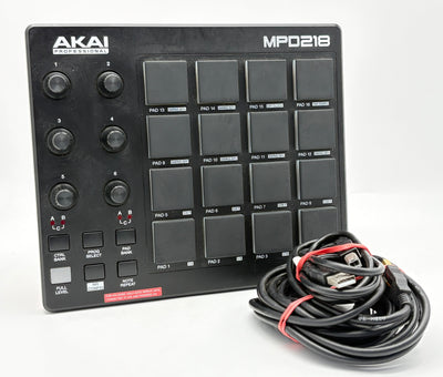 Akai Professional MPD218 USB MIDI Pad Controller 16 MPC Drum Pads Used