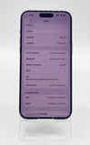 Apple iPhone 15 Pro Max 256GB Black Titanium Unlocked Damaged Back For Parts image 2