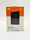 WD My Passport 5TB Portable External Hard Drive Black WDBPKJ0050BBK-WESN (New) image 1