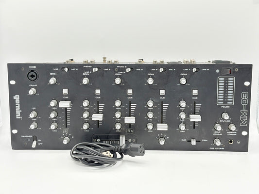 Gemini MM-03 5-Channel Mixer w/ Power Cable TESTED WORKS
