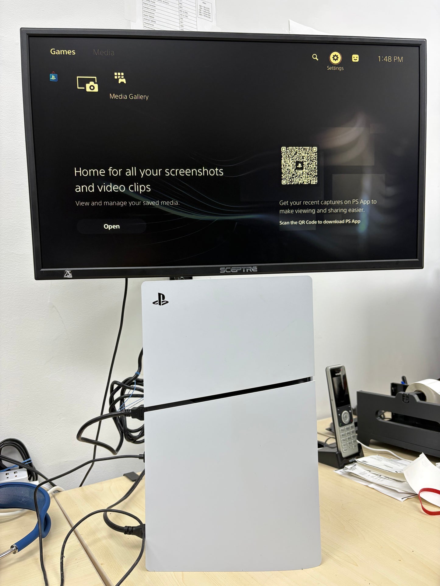 Sony PlayStation 5 Slim Digital CFI-2115 825GB w/ Cables and Controller